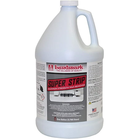 Lundmark Super Strip, Heavy-Duty Floor Stripper Concentrate Wax Remover, 1-Gallon, 3266G01-4