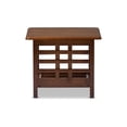 thumbnail image 4 of Baxton Studio Larissa Moderne Classique Style Mission Fini Cerisier Bois Brun Salon Table d'Appoint Occasionnelle, 4 of 5