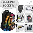 thumbnail image 7 of Bulopur Baseball Kids Backpack for Boys, Cool Sports Print School Bag Lightweight/Breathable/Durable/Waterproof Multi-Pocket Book Bag for Elementary Students, 7 of 7