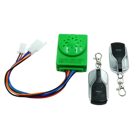Green Motorcycle Anti-theft Security Alarm System Horn with Remote