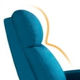 thumbnail image 2 of Yaheetech Modern Fabric Upholstered Recliner Chair with Pocket Spring for Home,Blue, 2 of 10