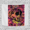 thumbnail image 2 of ABPHQTO Tapiz de flores de calavera decoración de pared sala de estar dormitorio tapices DIY 128x150 cm, 2 of 4