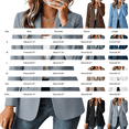 thumbnail image 3 of Holzkary Business Blazers for Women Long Sleeves Oversized Notched Lapel Button Jackets with Functional Flap Pockets Open Front Work Office Casual Suit Blazer Fall Winter Clothes Black L, 3 of 5