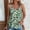 Multicolor, variant on Spaghetti Straps Cami Top For Women Flower Print Sleeveless T-Shirt Womens Sexy Pleated Tank Top Crew Neck Casual Comfortable T Shirt Women's 2024 Summer Tops