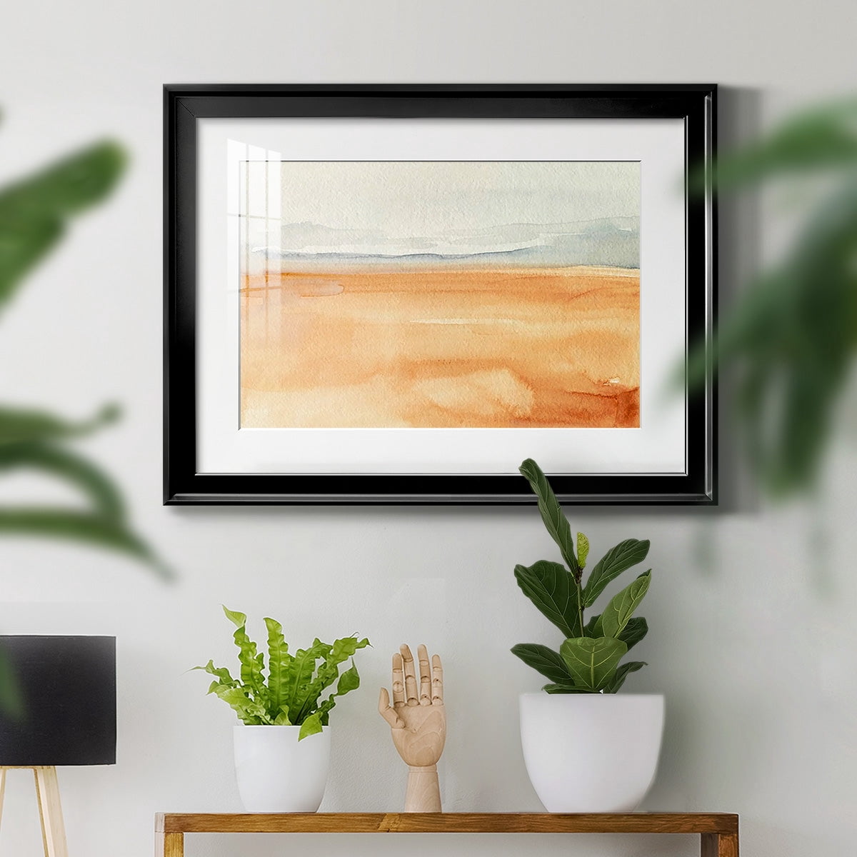 Ash Blue Horizon I Premium Framed Print - Ready to Hang