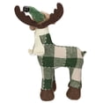 thumbnail image 5 of Northlight Buffalo Plaid Standing Moose Christmas Decoration - 14" - Green and Brown, 5 of 6