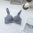 thumbnail image 3 of Audhol Comfortable Bras for Women High Support Bras for Women Adjustable Strap Full Coverage Up Bras Comfortable No Underwire Wireless Bras Everyday Bras for Women Grey 36, 3 of 8