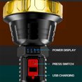 thumbnail image 6 of Super Bright Rechargeable LED Flashlights, 20000 Lumens LED Flashlight, Built-in Battery, IPX6 Waterproof, 6 of 8