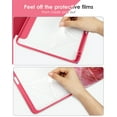 thumbnail image 7 of DTTOCASE iPad 10th Generation Case 2022, iPad 10.9 Inch Cover with Clear Transparent Back-Red Marble, 7 of 7