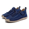 thumbnail image 4 of longantii Orthopedic Shoes for Women Arch Support Slip on Non Slip Running Shoes Wide Width Knitted Mesh Stretch Business Casual Shoes Comfort 2026 Orthopedic Shoes Dark Blue, 4 of 6