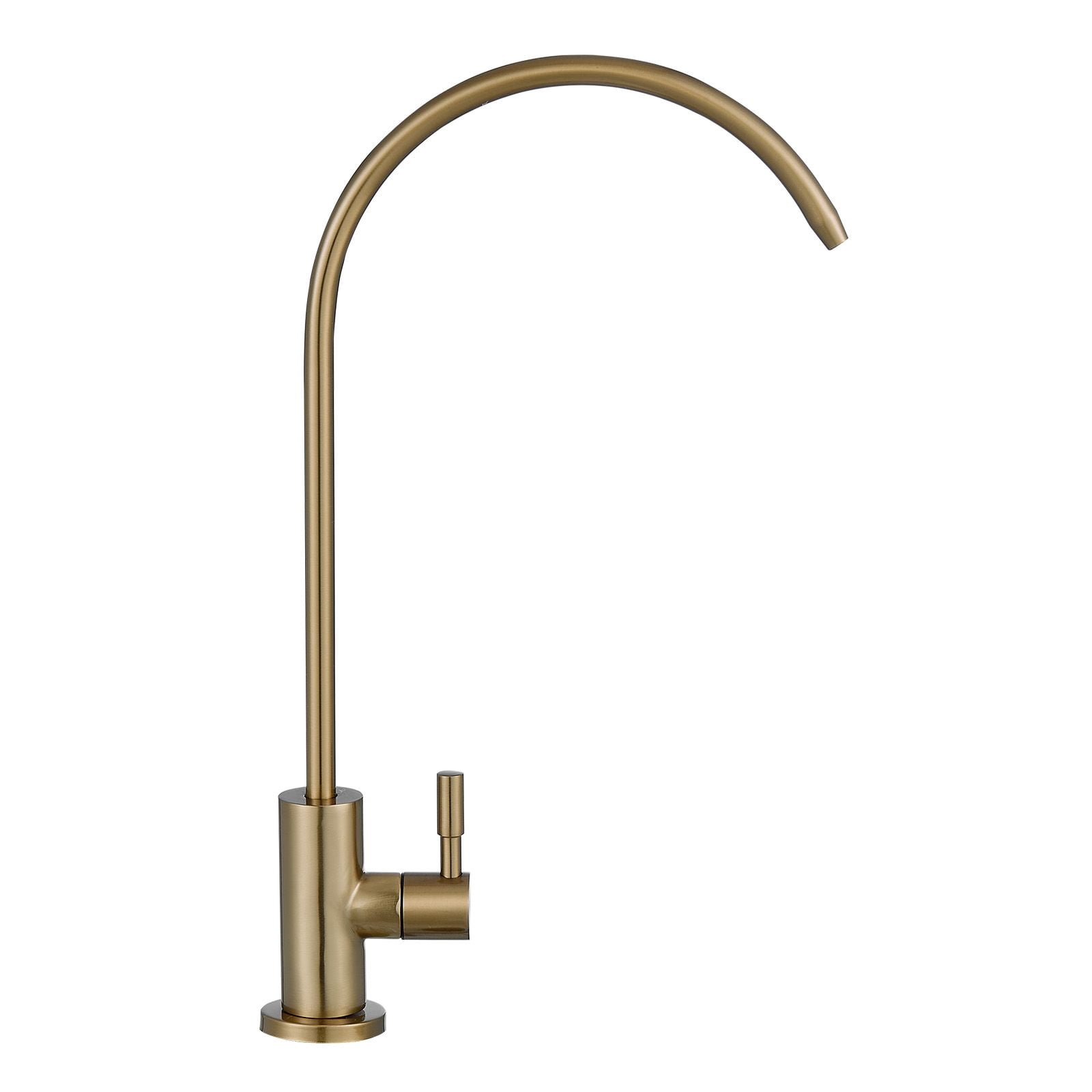 Drinking Water Filter Faucet, 304 Stainless Steel with Lead-Free Brass Valve, 360° Swivel Gooseneck, O-Ring Seal, Compatible with RO Systems for Kitchen RV