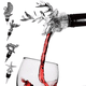 thumbnail image 5 of Vertedor aireador de vino de acero inoxidable: boquilla decantadora de lujo para vino tinto y blanco robusto, 5 of 6