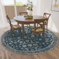 thumbnail image 2 of Dalyn Jericho Area Rug JC4-Navy JC4NA4RO Navy, 4' x 4', 2 of 5