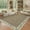Dark camel, variant on Garvee Entryway Rug 2x6 Modern Area Rug Floral Print Bordered Rug, Washable Rug Non-Slip Low-Pile Soft Carpet Stain Resistant Indoor Rug for Bedroom Laundry Room, Yellow