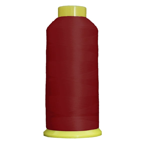 Large 5000m Cones Polyester Machine Embroidery Thread | Huge 5000M (5500 Yard) Cones 40wt | For Brother Janome Bernina Embroidery & Sewing Machines | No. 150 - Cherry Delight - 160 Colors Available