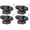 Black-2 Arms, variant on 2-Arm Moving Head Light 105W RGBW LED Disco Stage Lighting Beam DMX for Party DJ