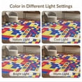 thumbnail image 7 of ODIKA Bedside Abstract Contrast Orderly Spacing Crisp Storybook Hopscotch for Home Office, Gaming Room, Under Desk, Non-Slip Chair-Friendly, 7 of 7