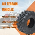thumbnail image 5 of 2 Pack 26x11-12 ATV Tires 6 Ply All Terrain Tires 26x11-12 6PR TL ATV UTV Trail Sand Mud Off-Road Tires Tubeless VICTORY Black, 5 of 8