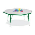thumbnail image 1 of Rainbow Accents Kydz Octagon Activity Table (11 - 15 in. H - Green), 1 of 1