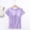 Light Purple, variant on Women Built-in Bra T Shirt Top Short Sleeve Round Neck Basic Tees Casual Fitted Going Out Tops Blue M