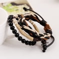 thumbnail image 3 of SUSHANG Three Piece Multi-Layer Men'S Bracelet Set Jewelry Wooden Necklace Gift Bead Mala Men Bracelet 8Mm Bracelets, 3 of 6