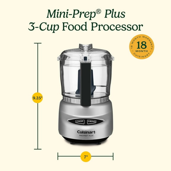 Food Processor with 250-Watt Motor, Reversible Blade for Chopping and Grinding, 24-Ounce Bowl