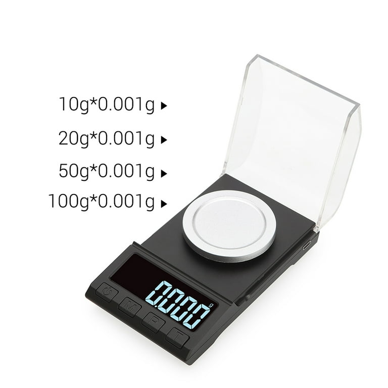 50g/0.001g High Precision Professional Digital Milligram Scale Mini  Electronic Balance Powder Scale Gold Jewelry