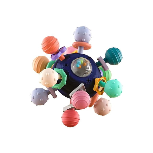 Juguete sensorial Montessori para bebé, cuerda de tracción de silicona para 0-12 meses, juguete de dentición, juguetes de actividad de habilidad motora para bebés de 1 a 3 años Fivean unisex