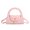 Pink, variant on Women Small Purse PU Leather Messengers Bag Trendy Shoulder Bag Evening Handbag All-Matching Crossbody Bag