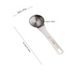 thumbnail image 2 of Hxlamzoo Coffee Scoop - 1 Tablespoon Measuring Spoon, 30/80ML Stainless Steel Coffee Spoons, Long Handle Coffee Measuring Scoop for Ground Coffee, Loose Tea and Powder, 2 of 6