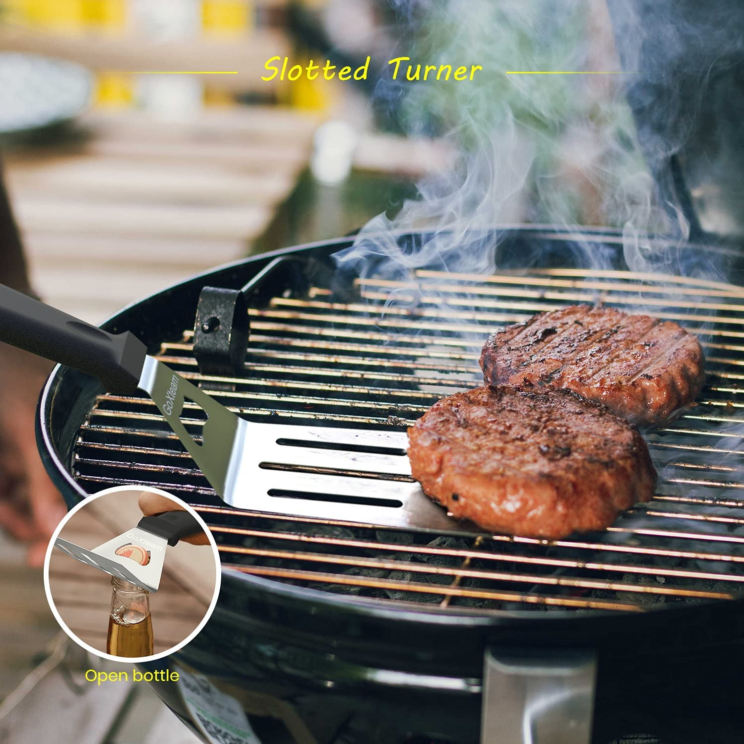 Griddle Accessories Kit, 30PCS Griddle Grill Tools Set for Blackstone and Camp Chef, Professional BBQ Grill Tools Set with Spatula,Scraper,Egg Ring,Tongs for Outdoor Grilling