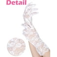 thumbnail image 3 of Ladies Lace Gloves, Women Tea Party Gloves, Elegant Short Gloves, Courtesy Gloves for Wedding Dinner Opera Parties, 3 of 6