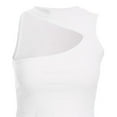 thumbnail image 3 of Babysbule Womens Tank Tops Women Fashion Sexy Solid Color Sleeveless Cold Shoulder Casual Tank Blouse Tops, 3 of 4