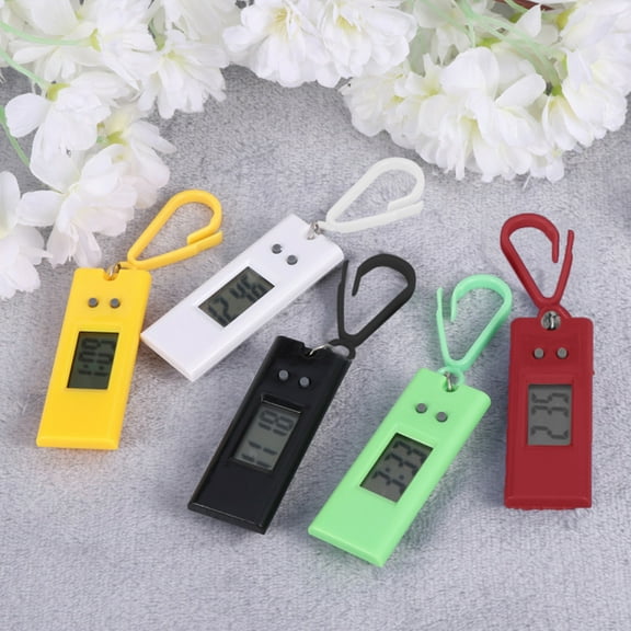 Joernso Electronic Watch Digital Adjustable Digital Table Time Display Clock Hanging Keychain Student Supplies