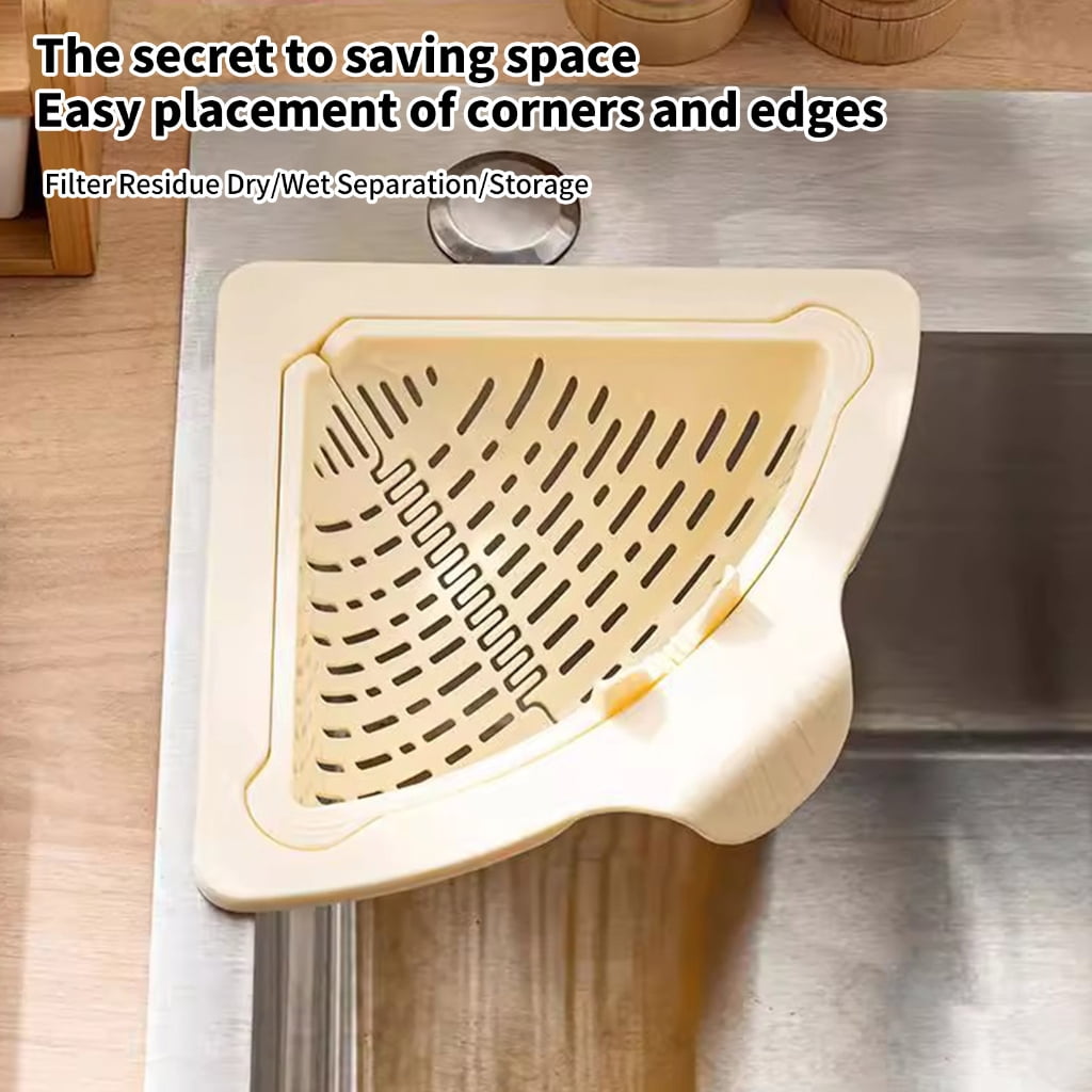 Triangle Sink Drain Basket Popup Waste Disposal Design For Organized Countertops And Efficient