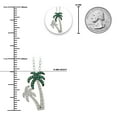 thumbnail image 2 of Silver Palm Tree Necklace with Cubic Zirconia Stones - 925 Sterling Silver -  Colored Tropical Tree Pendant - Adjustable Silver Necklace 16”-18” Included!, 2 of 5
