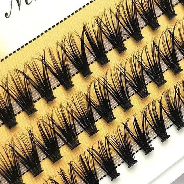 Pestañas postizas esponjosas naturales rusas prefabricadas, maquillaje profesional, forma A/M, pinchos de racimo, nuevo