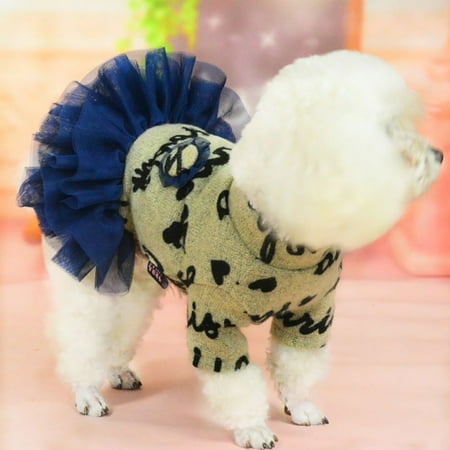 Pet Dog Princess Tutu Dress Female Dog Skirt Clothes Apparel