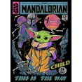 thumbnail image 2 of Men's Star Wars: The Mandalorian 12 Cents Retro Comic Pull Over Hoodie Black 2X Large, 2 of 4
