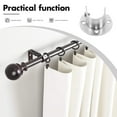 thumbnail image 3 of NICEXMAS 2Pcs Curtain Rod Bracket Stainless Steel Heavy Duty Support for Curtain Rods Commercial Use, 3 of 7