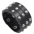 thumbnail image 1 of Hommes Bracelet Clouté Rivet Mode Poignet en Faux Cuir Bracelet Punk, 1 of 10