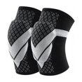 thumbnail image 3 of Kids Sports Knee Pads, Thick Padded Breathable Knee Sleeve Protector, Shock‑Absorbing Knee Guard for Basketball Running Cycling Outdoor Sports for Children(Grey,M), 3 of 6