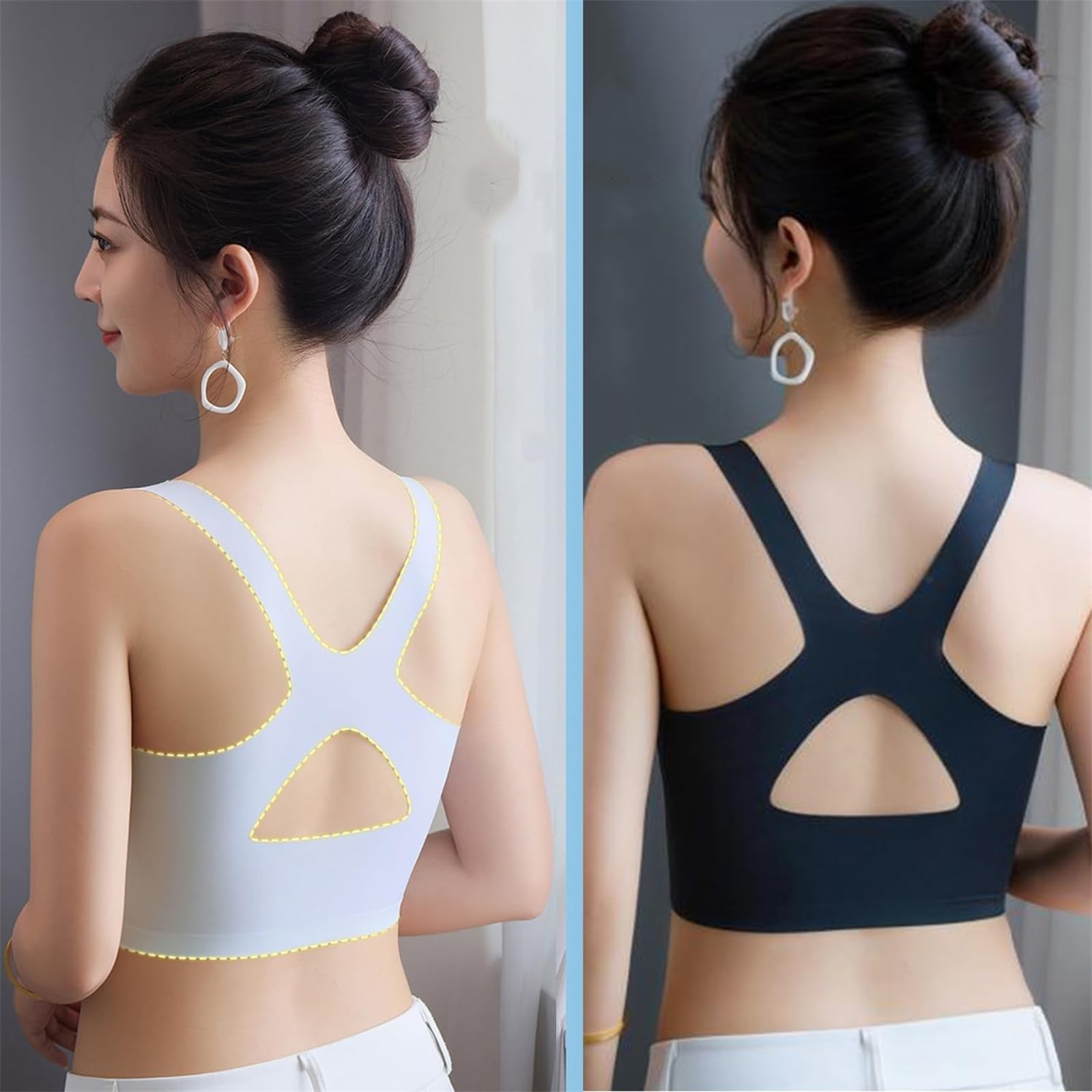 Sports Bras for Women Supportive Wireless PaddedPowerful Lifting & Shaping Bra Niraloom Bras for Women Breathable Anti Sagging BreastsTank Top Bras
