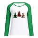 thumbnail image 4 of Puntoco - Camiseta de Navidad para mujer, temporada festiva, regalo para amantes, camiseta de manga larga para mujer, camiseta con costuras a juego de colores Puntoco Puntoco-1234, 4 of 5