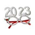 thumbnail image 3 of Gafas de Navidad, gafas de cosplay, accesorios para fotos, gafas, accesorios para fotos, flexibilidad para Plata, 3 of 9