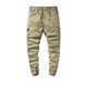 thumbnail image 4 of Puntoco Pantalones casuales largos para hombre Pantalones casuales de moda para hombre de color sólido con bolsillos con cremallera y cintura elástica largos, 4 of 5