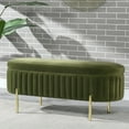 thumbnail image 4 of Jennifer Taylor Home Chloe Modern Glam Storage Bench by  Anthracite Black - Velvet, 4 of 5