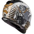 thumbnail image 4 of Z1R Warrant Sombrero Motorcycle Helmet White/Gold MD, 4 of 6