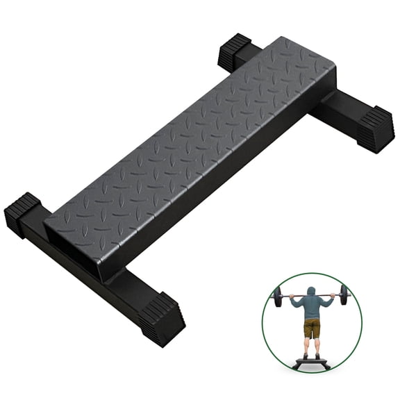 Upgraded Calf Raise Bar, Wide and High Standing Calf Raise Machine for Calf Stretching, Squat, Foot Stretch workout, Anti-Slip Solid Steel Calf Block