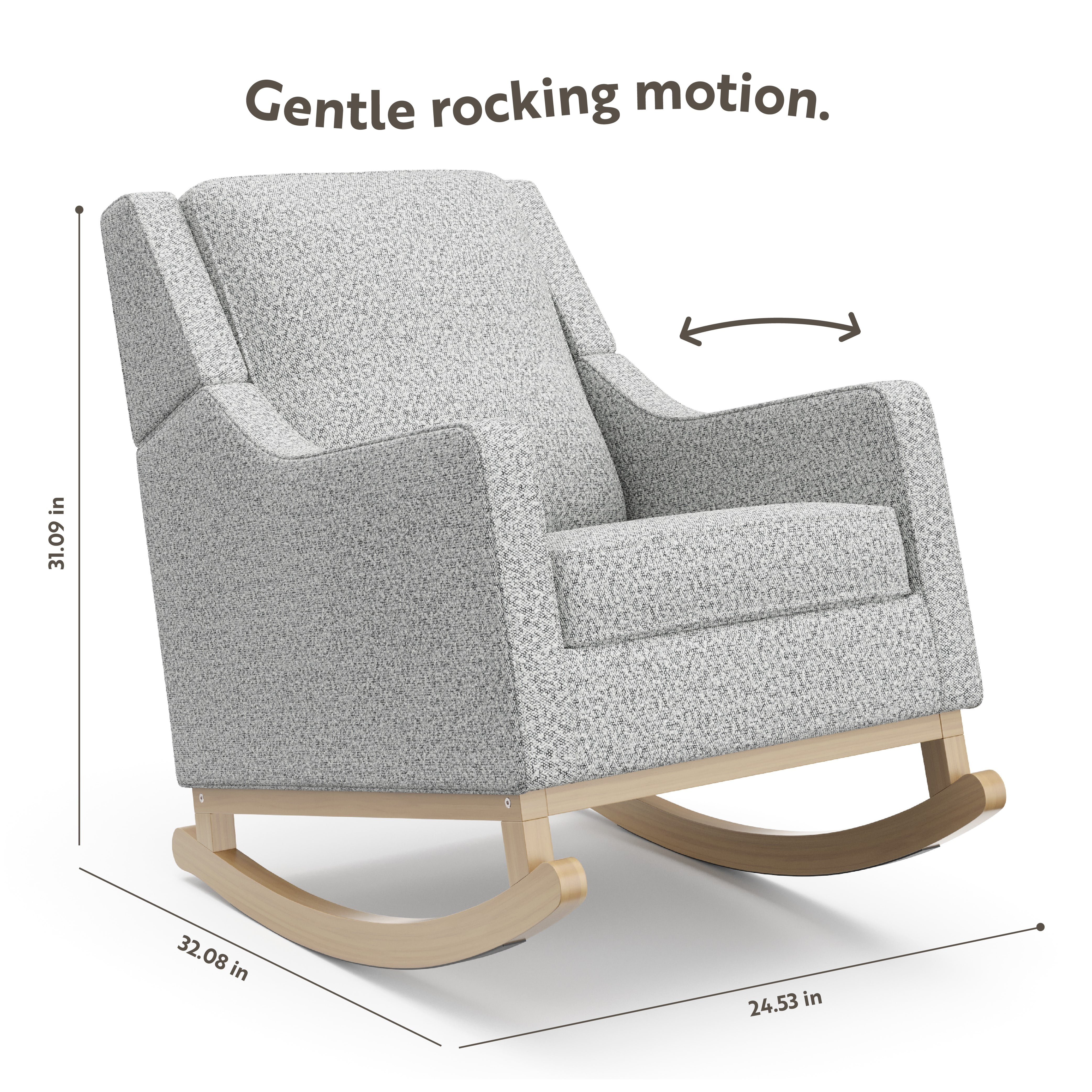 Storkcraft Pasadena Infant Nursery Rocker, Driftwood with Salt & Pepper